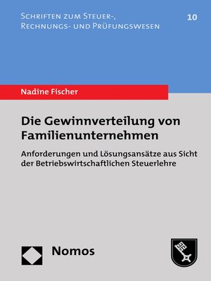 cover image of Die Gewinnverteilung von Familienunternehmen